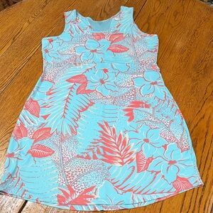 Columbia Midway Bay sleeveless PFG style dress in tropical print.  Size XL.